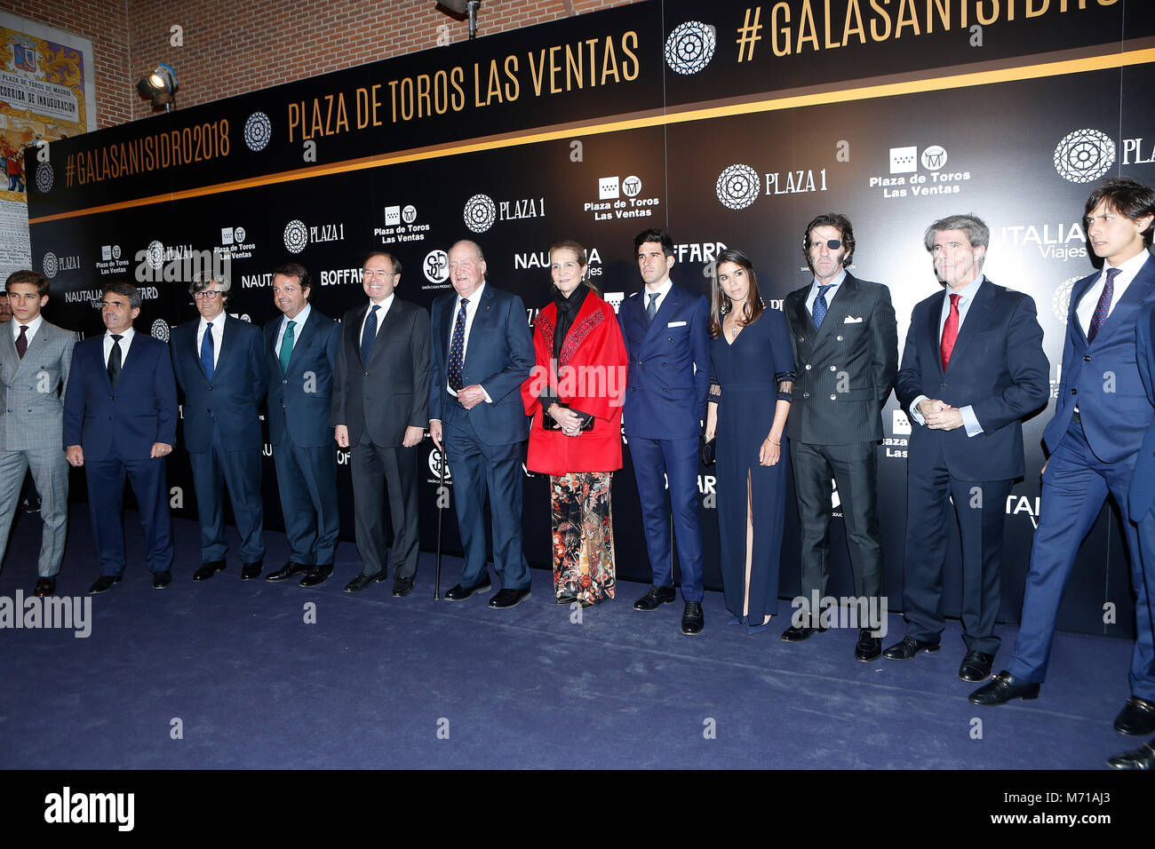 Il re Juan Carlos I e la Infanta Elena di Spagna durante il gala di presentazione dei cartelli della Feria de San Isidro 2018' in Madrid 07/03/2018 Credit: Gtres Información más Comuniación on line, S.L./Alamy Live News Foto Stock Il re Juan Carlos I e la Infanta Elena di Spagna durante il gala di presentazione dei cartelli della Feria de San Isidro 2018' in Madrid 07/03/2018 Credit: Gtres Información más Comuniación on line, S.L./Alamy Live News Foto Stock