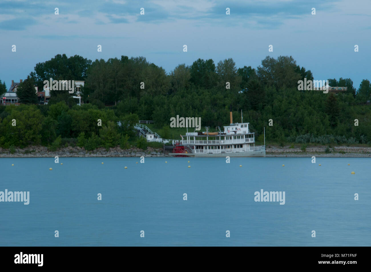 S.S. Replica Moyie pedalò presso Heritage Park di Calgary, Alberta Foto Stock