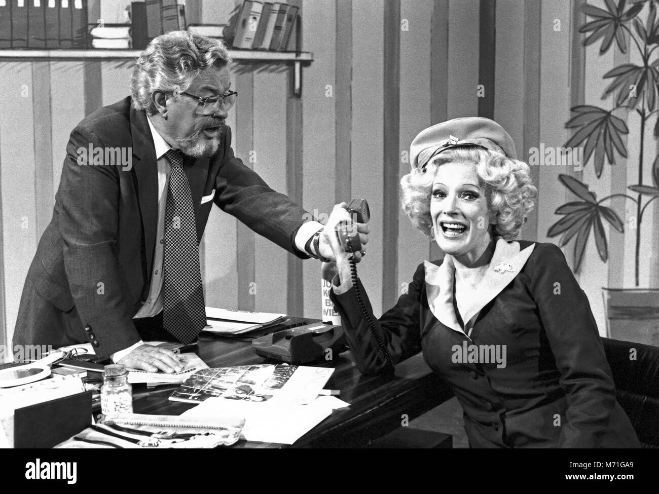 Lach Mal wieder, Comedyserie, Deutschland 1984, Darsteller: Klaus Havenstein Gisela Schlüter Foto Stock