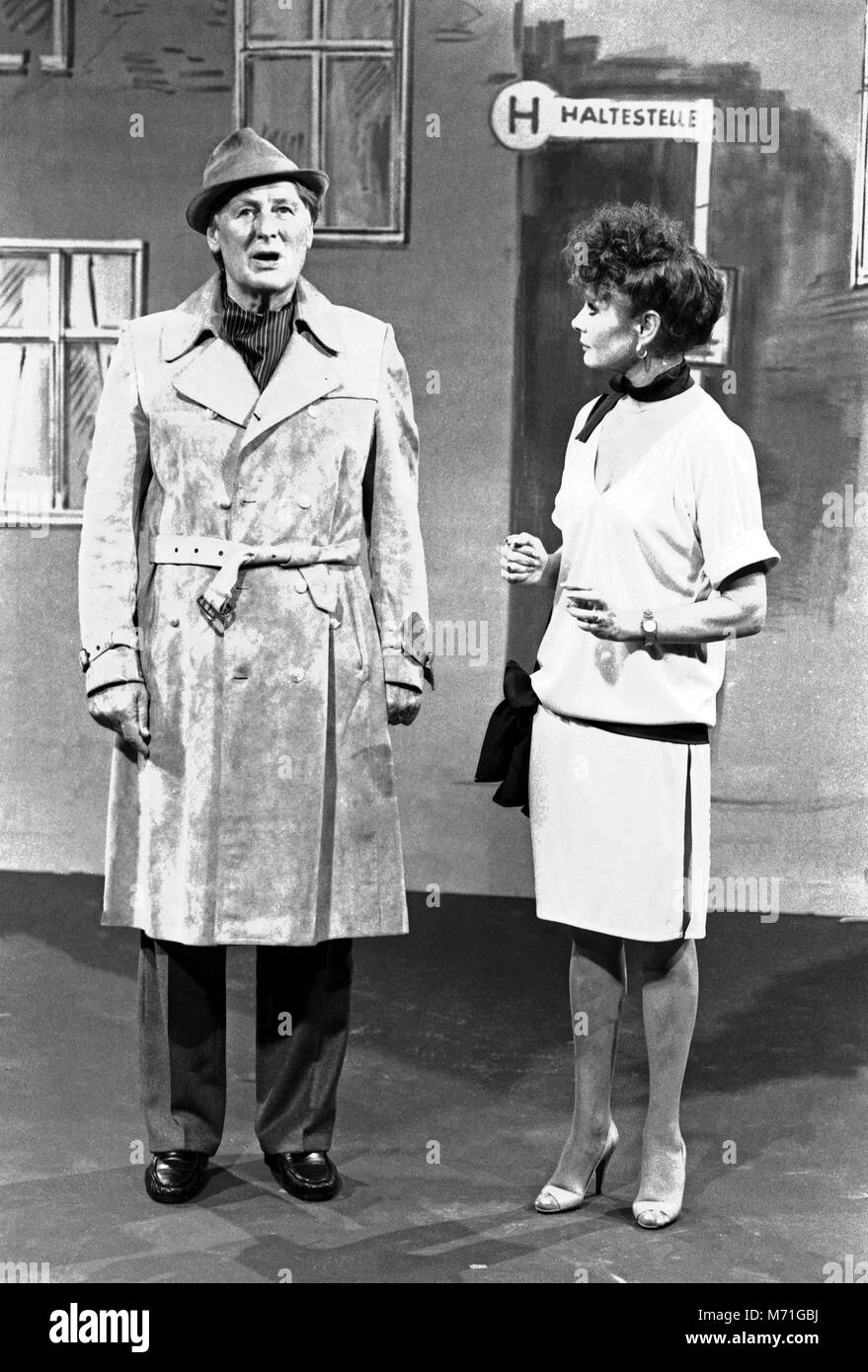 Lach Mal wieder, Comedyserie, Deutschland 1984, Darsteller: Günter Pfitzmann, Evelyn Gressmann Foto Stock