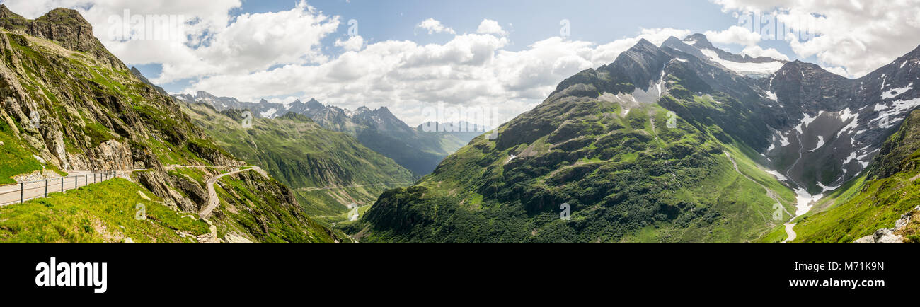 Alpi dal Sustenpass in Svizzera Foto Stock