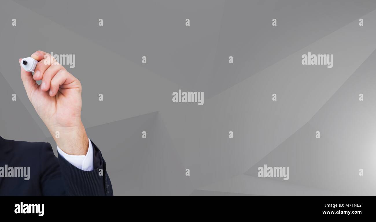 Disegno a mano o la scrittura Foto Stock