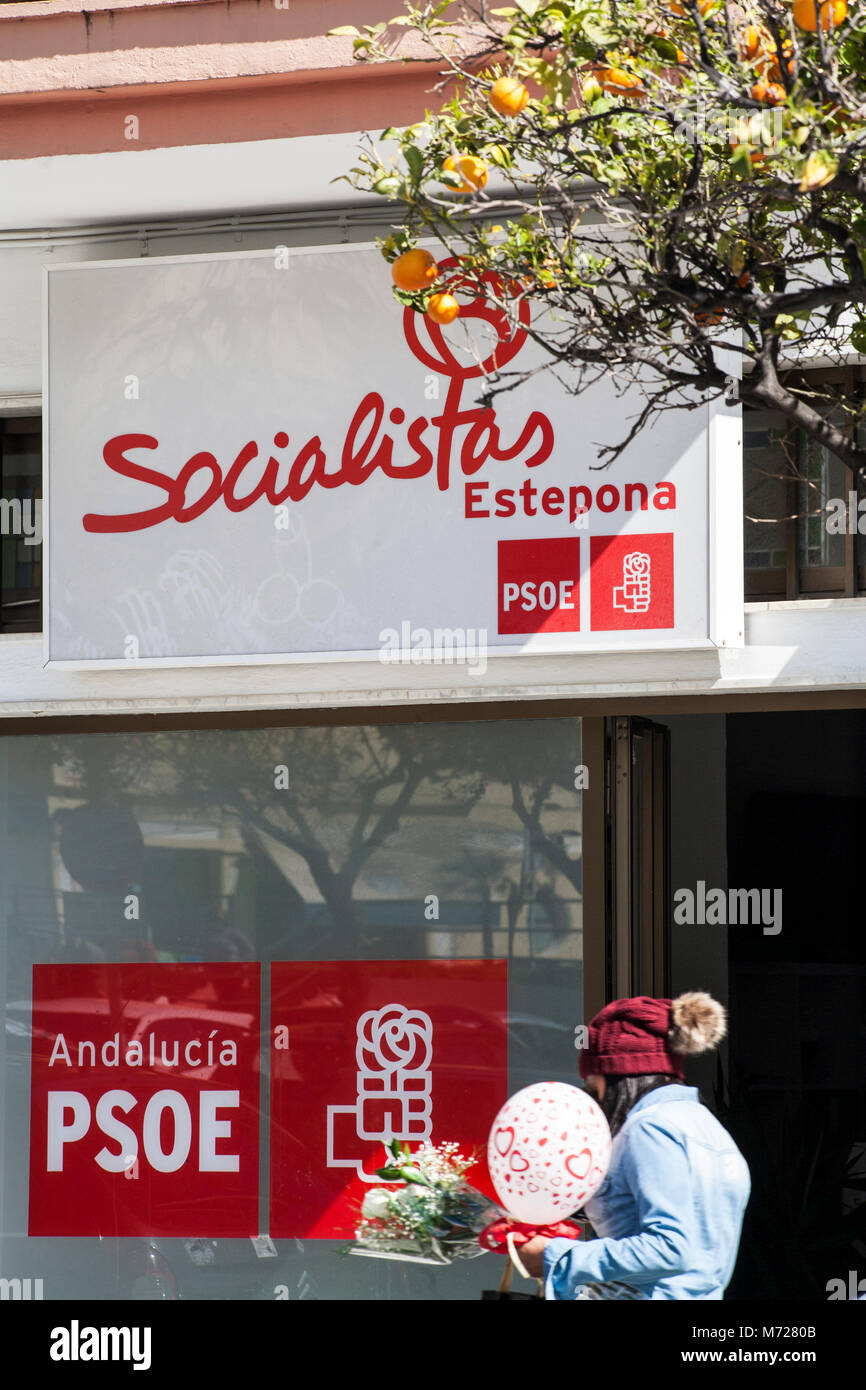 Sede socialista, Estepona Foto Stock