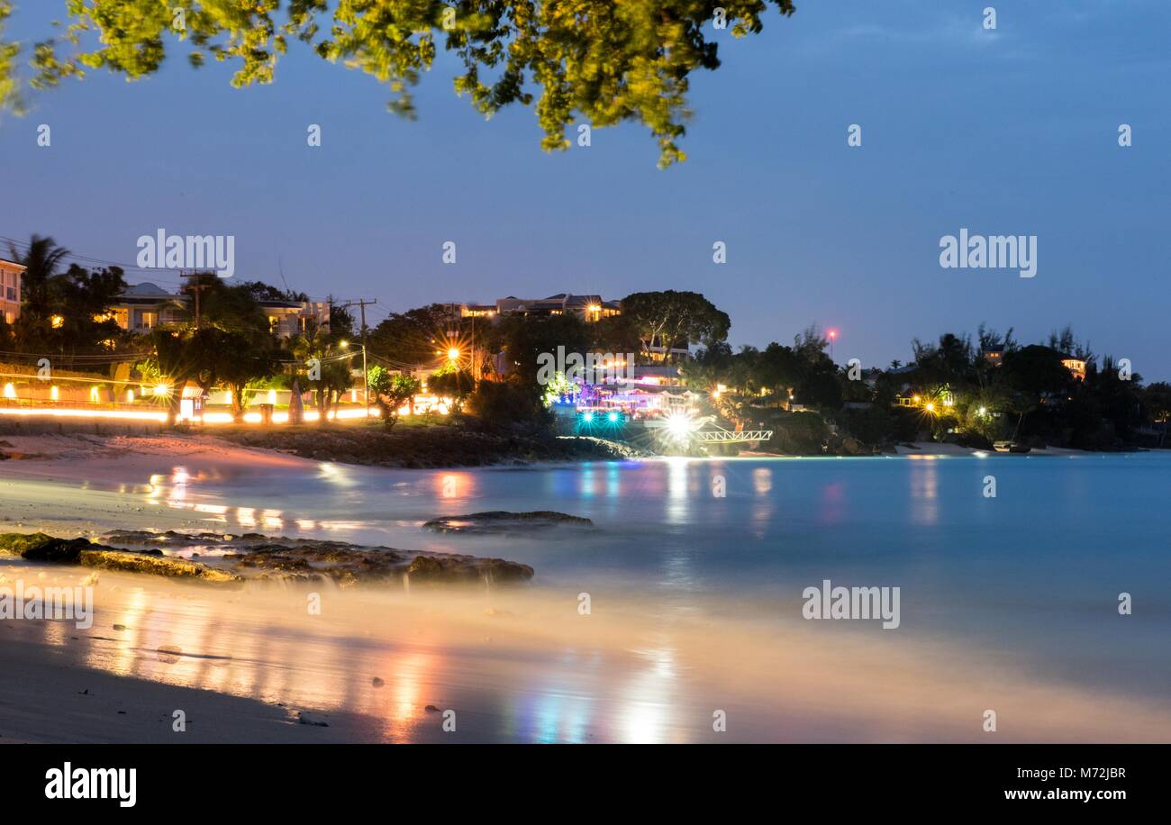 Il Cliff Beach Bar, St James, Barbados Foto Stock