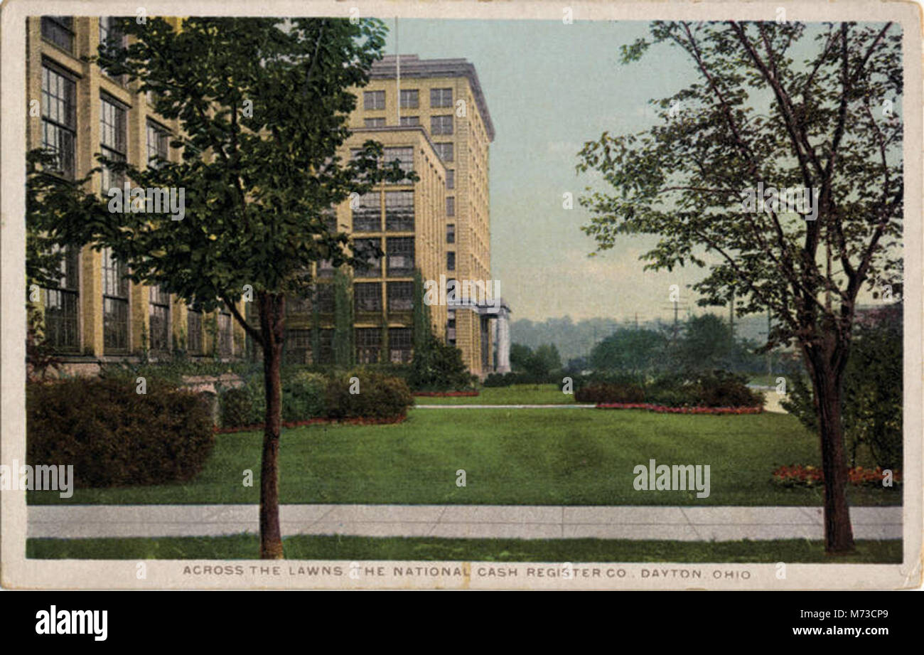 Attraverso i prati, la National Cash Register Co., Dayton, Ohio (BNI 10574) Foto Stock