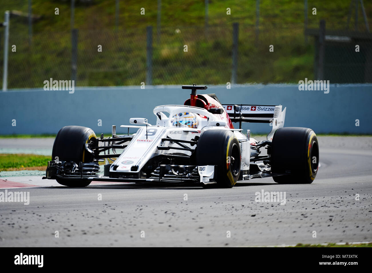 Barcellona, Spagna. 8 Marzo, 2018. Marcus Ericsson della Sauber F1 Team in azione durante la pre-stagione di Formula Uno prova. Credito: Pablo Guillen Alamy News Foto Stock