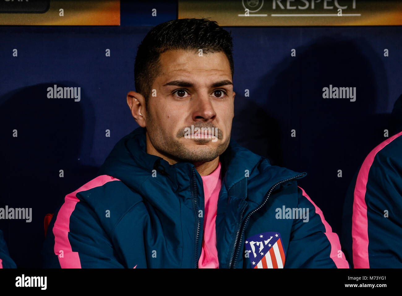 Madrid, Spagna. 8 Mar, 2018. Victor Machin VITOLO (Atletico de Madrid) inizia sul banco UEFA Europa League match tra Atlético de Madrid vs Lokomotiv Moscu a Wanda Metropolitano stadium in Spagna a Madrid, 8 marzo 2018. Credito: Gtres Información más Comuniación on line, S.L./Alamy Live News Foto Stock Madrid, Spagna. 8 Mar, 2018. Victor Machin VITOLO (Atletico de Madrid) inizia sul banco UEFA Europa League match tra Atlético de Madrid vs Lokomotiv Moscu a Wanda Metropolitano stadium in Spagna a Madrid, 8 marzo 2018. Credito: Gtres Información más Comuniación on line, S.L./Alamy Live News Foto Stock