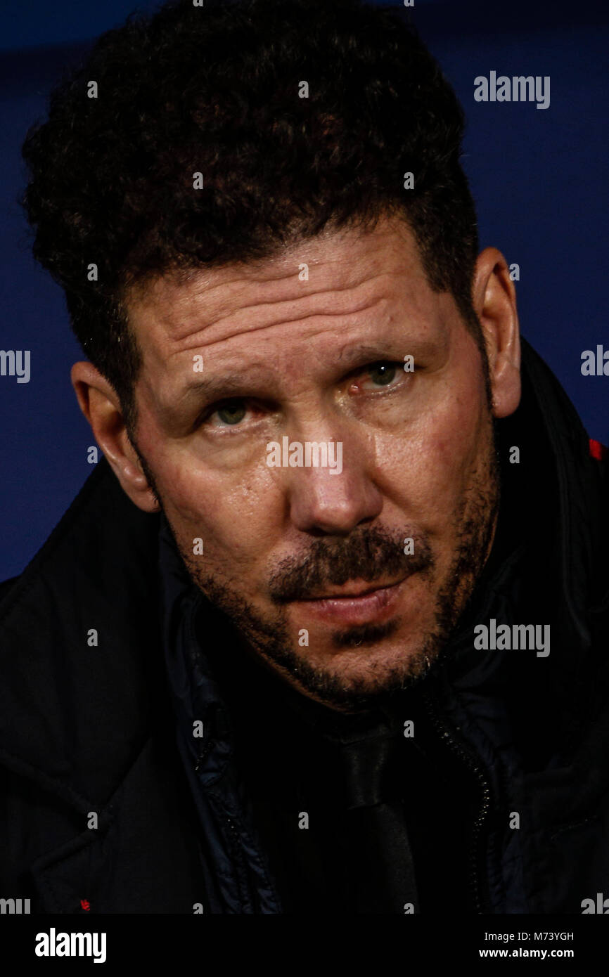 Madrid, Spagna. 8 Mar, 2018. Fernando Torres (Atletico de Madrid). Diego Pablo Simeone allenatore di Atletico de Madrid UEFA Europa League match tra Atlético de Madrid vs Lokomotiv Moscu a Wanda Metropolitano stadium in Spagna a Madrid, 8 marzo 2018. Credito: Gtres Información más Comuniación on line, S.L./Alamy Live News Foto Stock Madrid, Spagna. 8 Mar, 2018. Fernando Torres (Atletico de Madrid). Diego Pablo Simeone allenatore di Atletico de Madrid UEFA Europa League match tra Atlético de Madrid vs Lokomotiv Moscu a Wanda Metropolitano stadium in Spagna a Madrid, 8 marzo 2018. Credito: Gtres Información más Comuniación on line, S.L./Alamy Live News Foto Stock