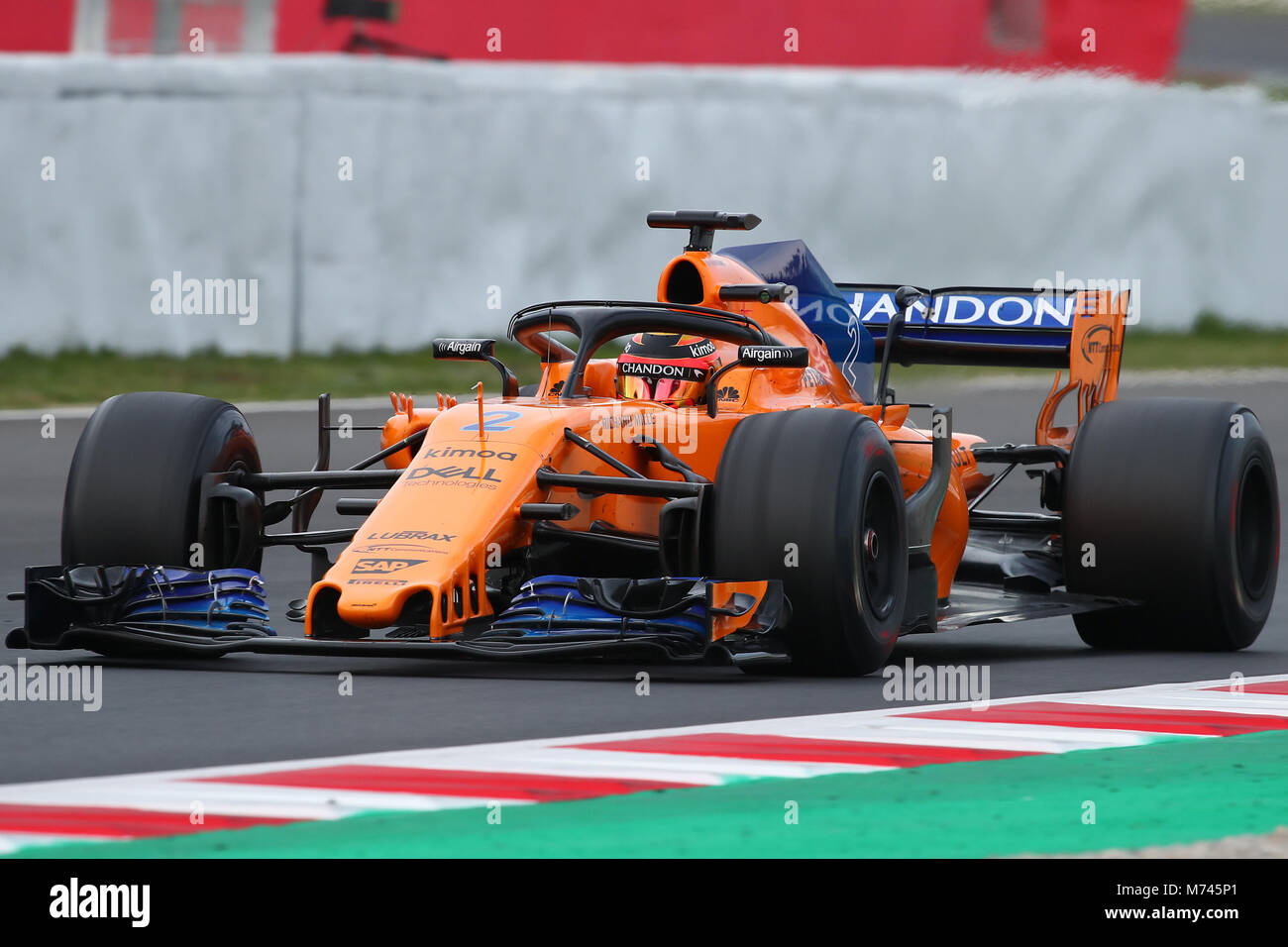 Stoffel Vandoorne McLaren Montmelo 08-03-2018 prova di Formula 1 Championship 2018 Foto Federico Basile / Insidefoto Foto Stock