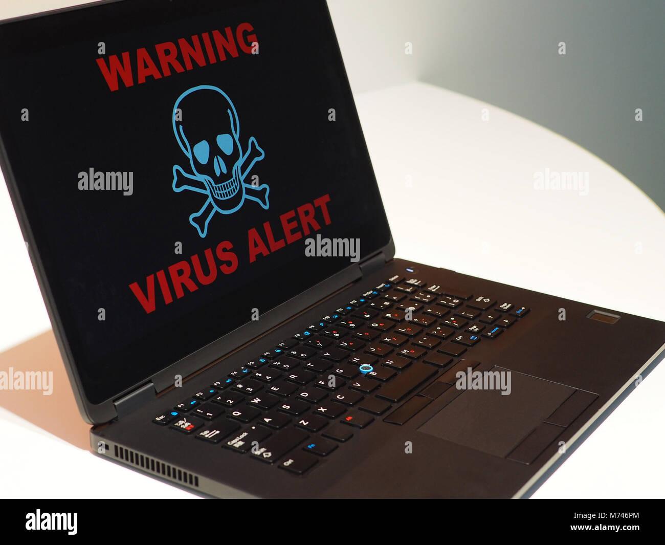 Computer Virus Alert concetto. Foto Stock