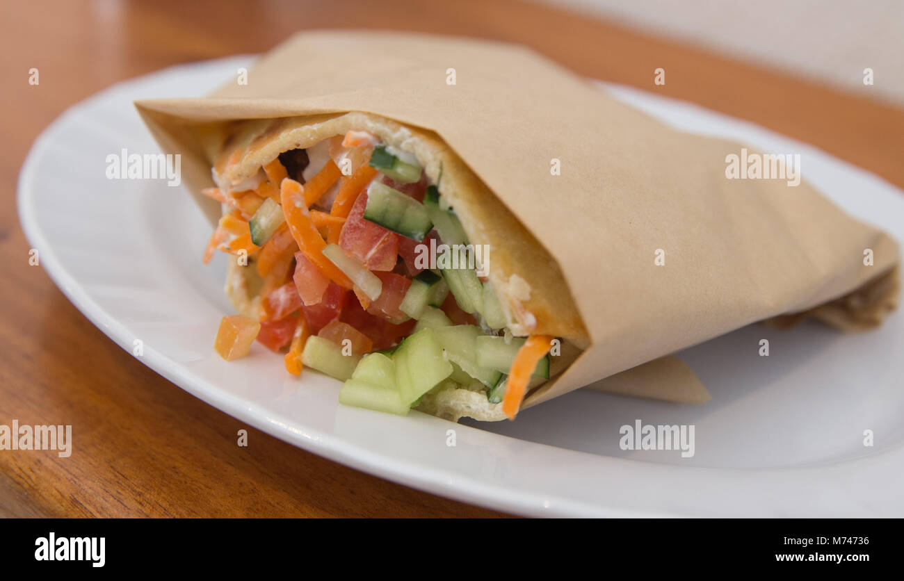 Falafel Panino Pita Foto Stock Alamy