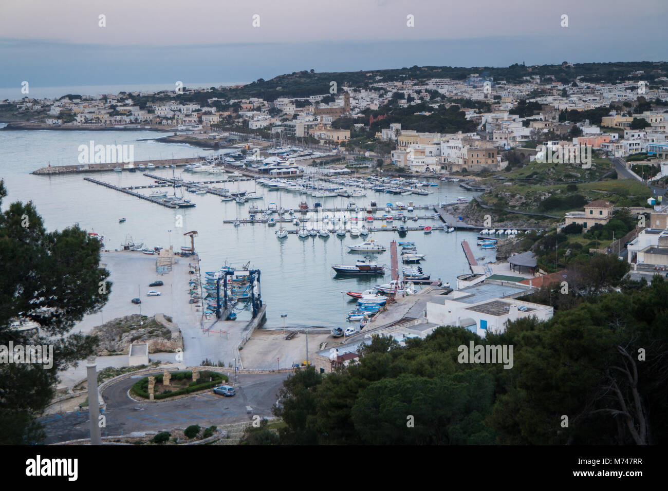 Porto marino pugliese Foto Stock
