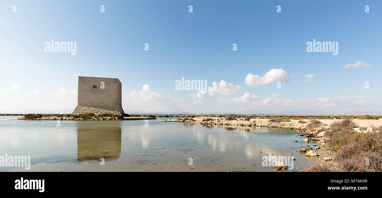 Parco Naturale delle Saline di Santa Pola, provincia di Alicante, Spagna  Foto stock - Alamy