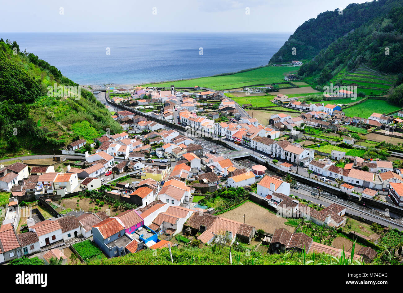 Faial da terra. São Miguel, isole Azzorre. Portogallo Foto Stock