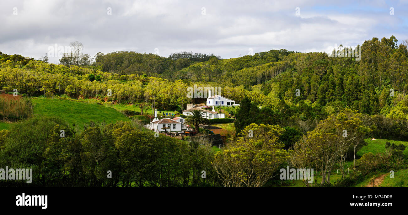 Terras do Raposo Santa Maria island. Azzorre, Portogallo Foto Stock