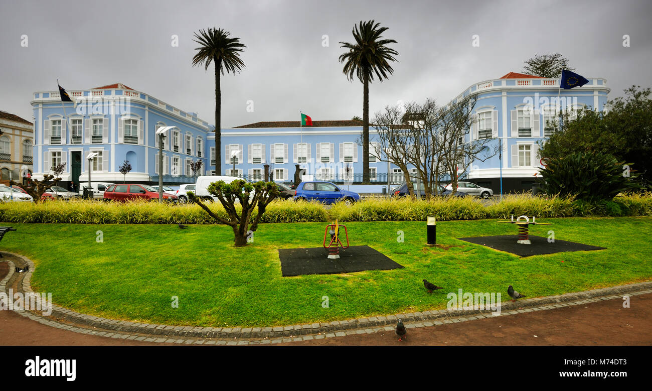 Palácio da Conceição. Ponta Delgada, São Miguel Island. Azzorre, Portogallo Foto Stock