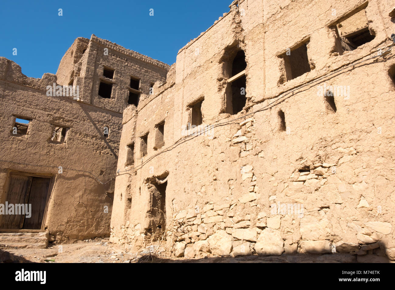 Vecchio villaggio di Al Hamra , Nizwa, Sultanato di Oman Foto Stock