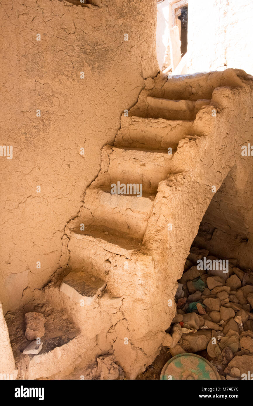 Vecchio villaggio di Al Hamra , Nizwa, Sultanato di Oman Foto Stock