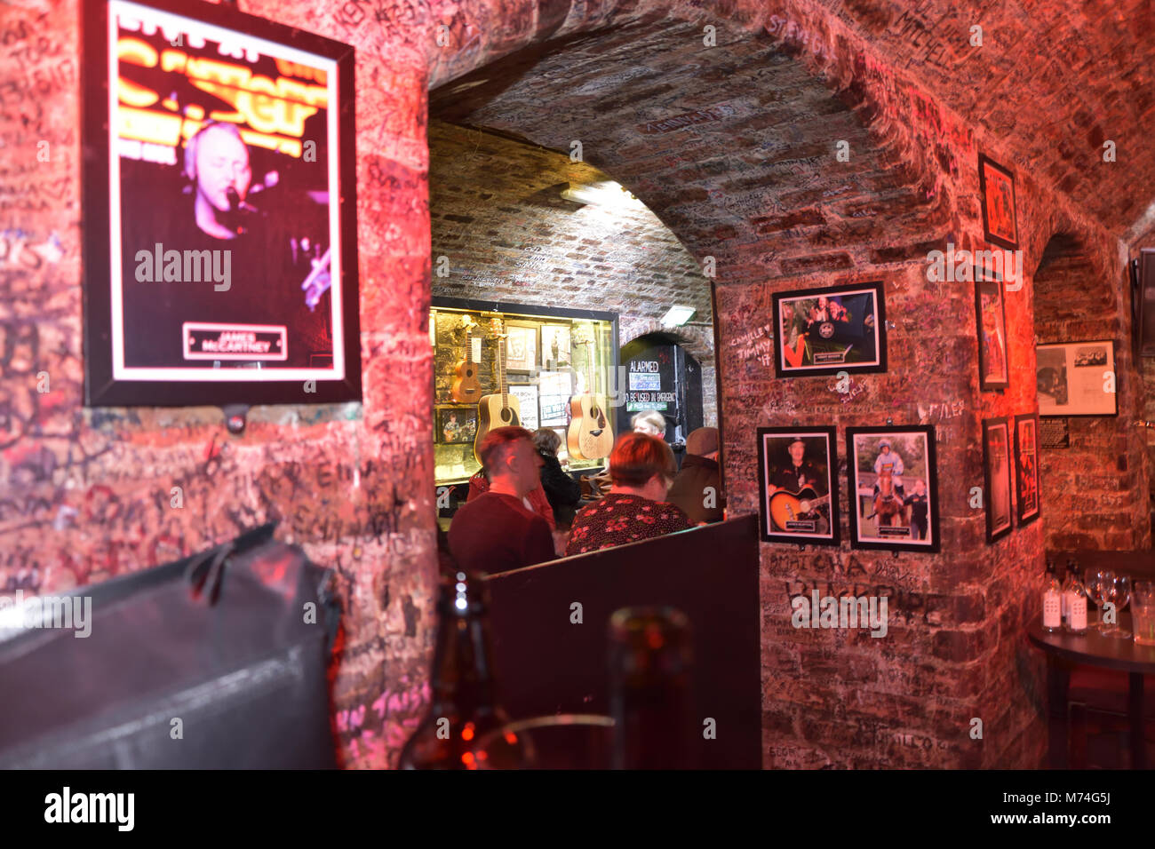 All'interno del Cavern Club di Liverpool Foto Stock
