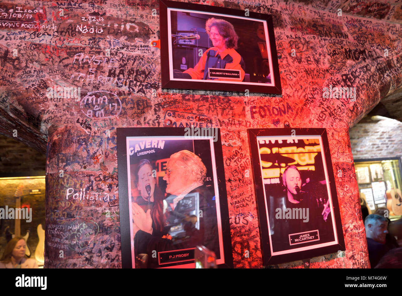 All'interno del Cavern Club di Liverpool Foto Stock