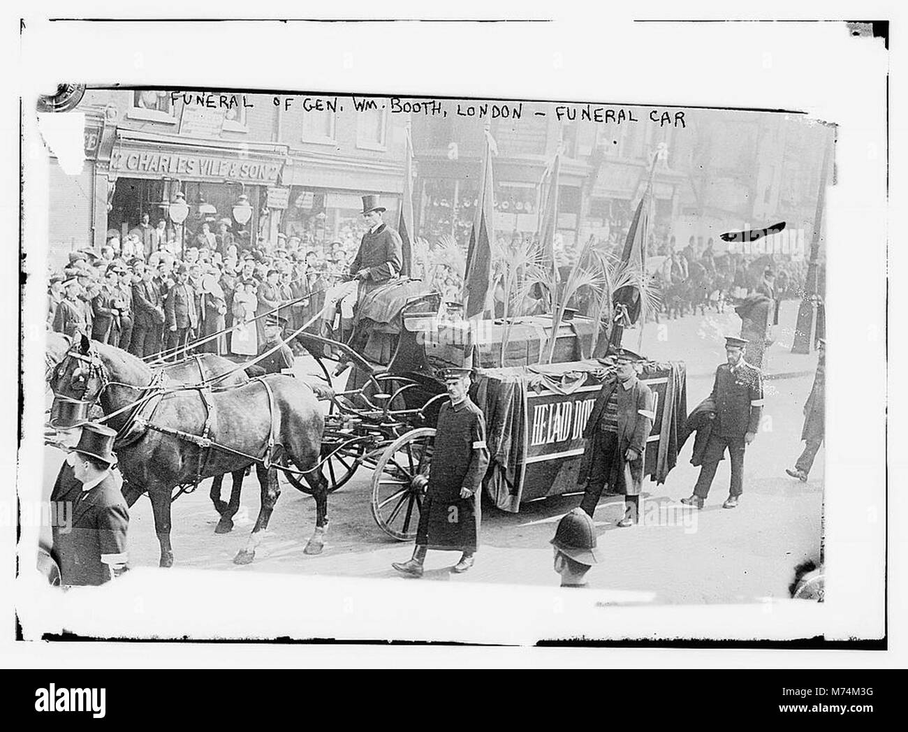 Esequie del gen. Wm. Booth, Londra - Auto funebri LCCN2014691118 Foto Stock