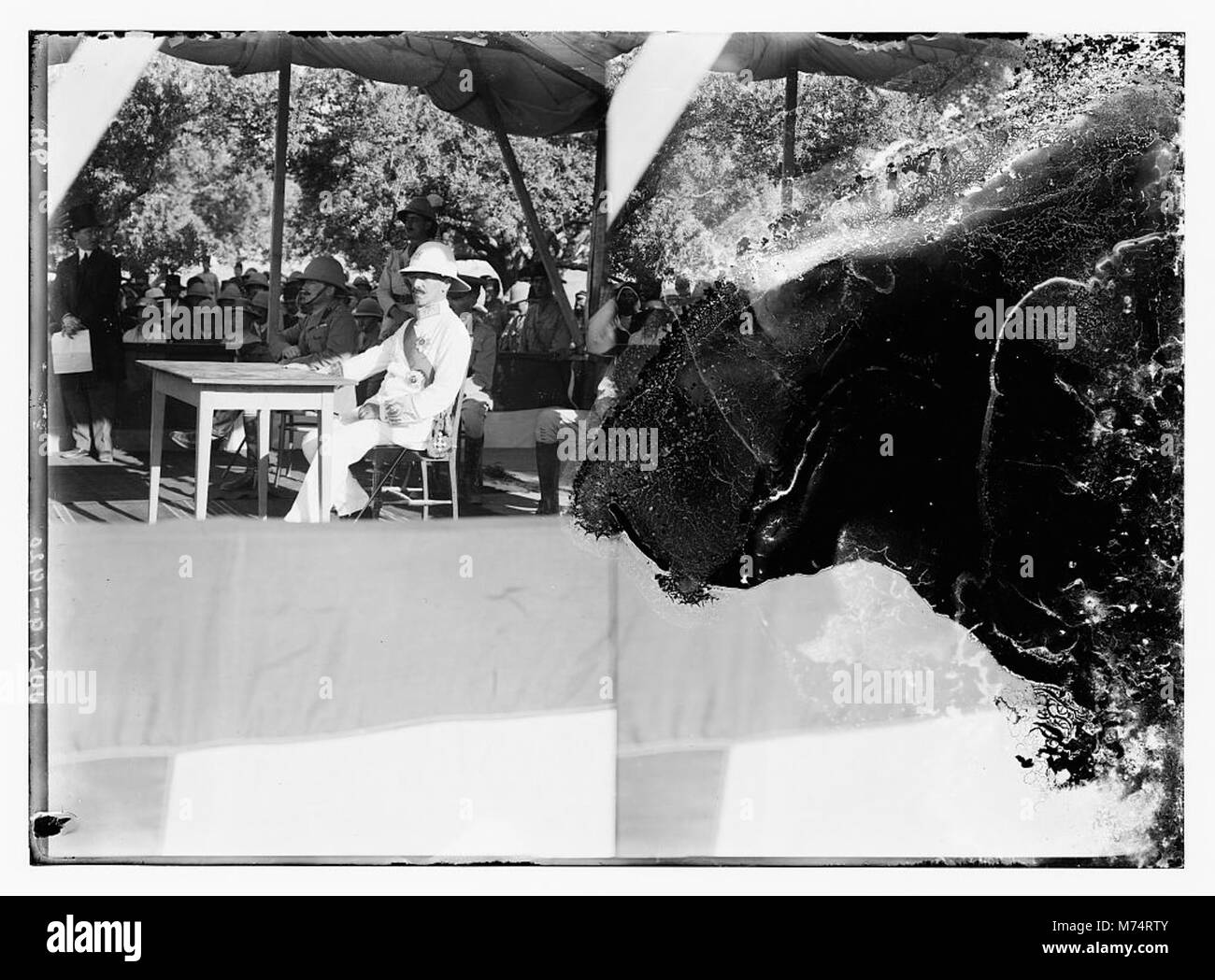 Herbert Samuel, un importante politico britannico, arriva il 9 luglio 1920, segnando un evento significativo nella sua carriera. Foto Stock