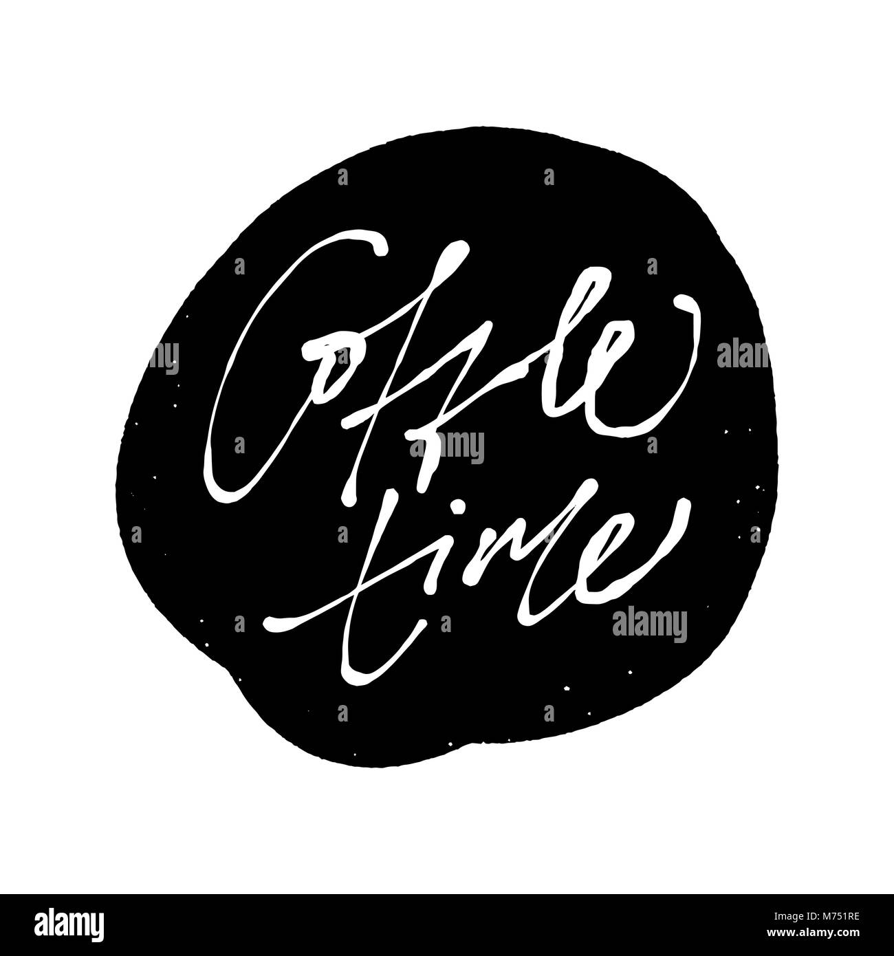 Illustrazione Vettoriale di caratteri scritti a mano. Gli elementi del vettore per un coffee shop, mercato, design cafe, il ristorante menu e ricette. Illustrazione Vettoriale