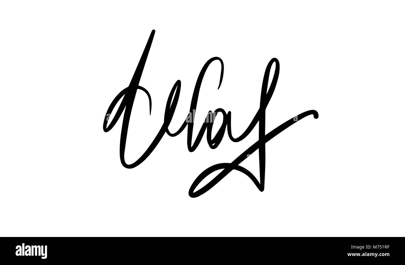 Illustrazione Vettoriale di caratteri scritti a mano. Gli elementi del vettore per un coffee shop, mercato, design cafe, il ristorante menu e ricette. Illustrazione Vettoriale