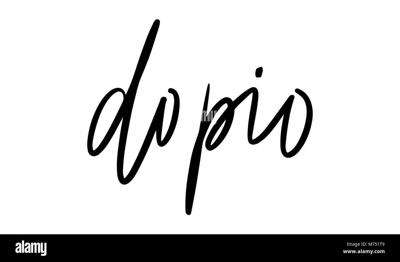 Illustrazione Vettoriale di caratteri scritti a mano. Gli elementi del vettore per un coffee shop, mercato, design cafe, il ristorante menu e ricette. Illustrazione Vettoriale