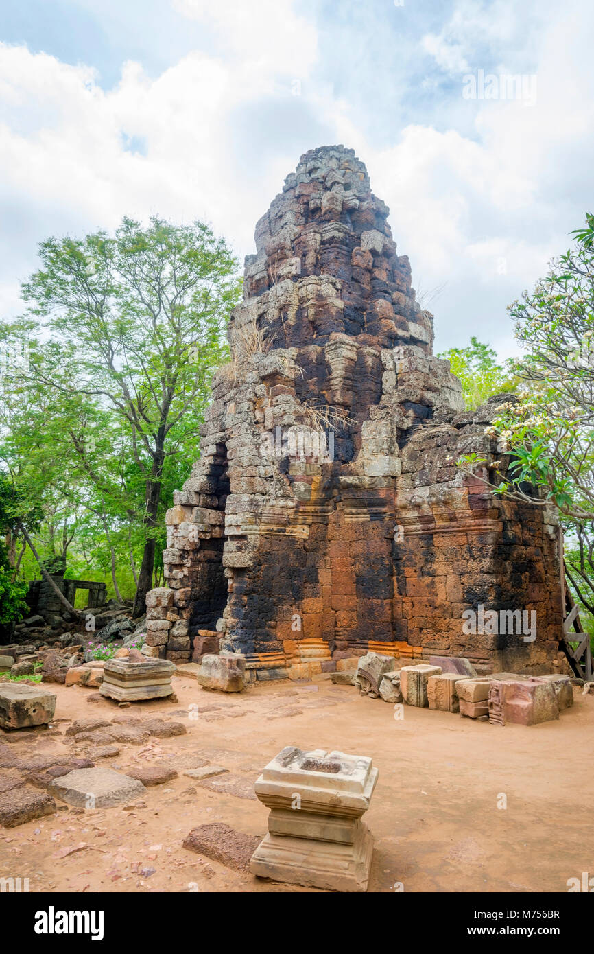 Pagoda di Wat Banan antiche civiltà khmer tempio, Cambogia Foto Stock