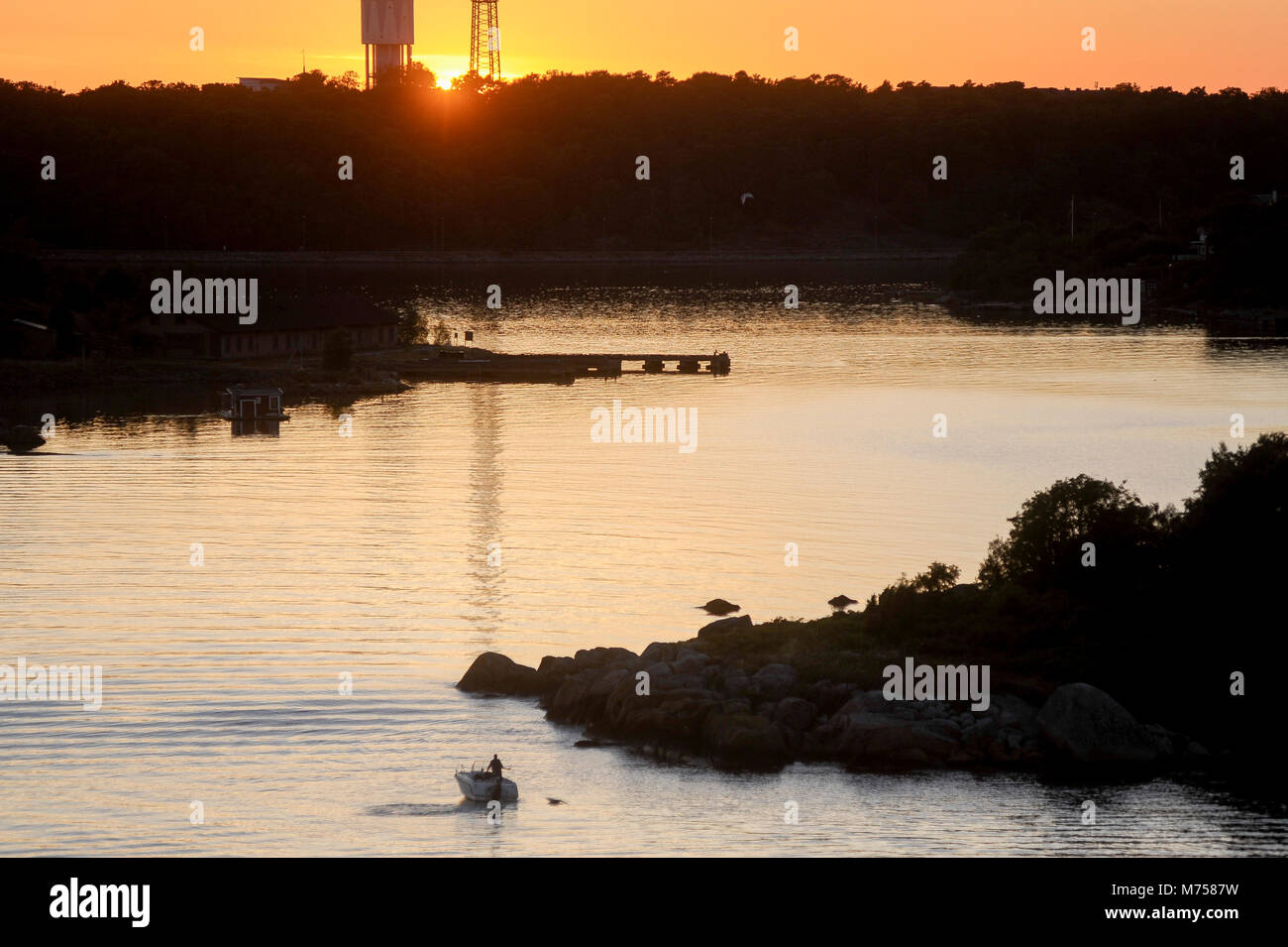 Isole Skerry in Karlskrona, Blekinge, Svezia. 9 agosto 2015 © Wojciech Strozyk / Alamy Stock Photo Foto Stock