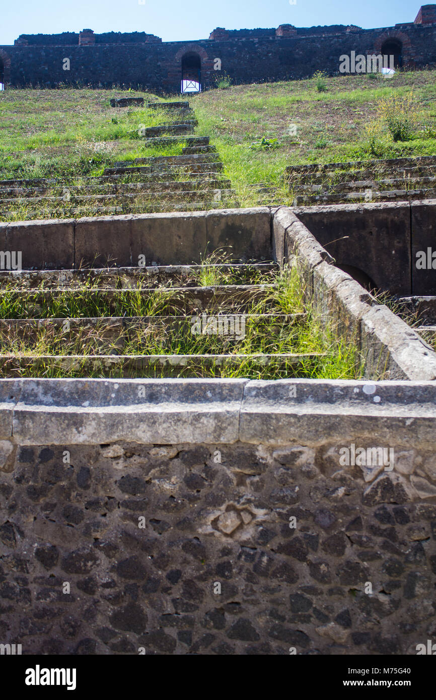 L'Anfiteatro di Pompei, Italia Foto Stock