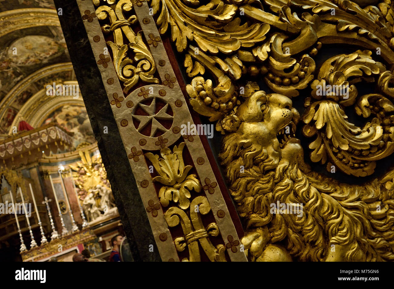 San Giovanni Concattedrale, Valletta, Malta Foto Stock