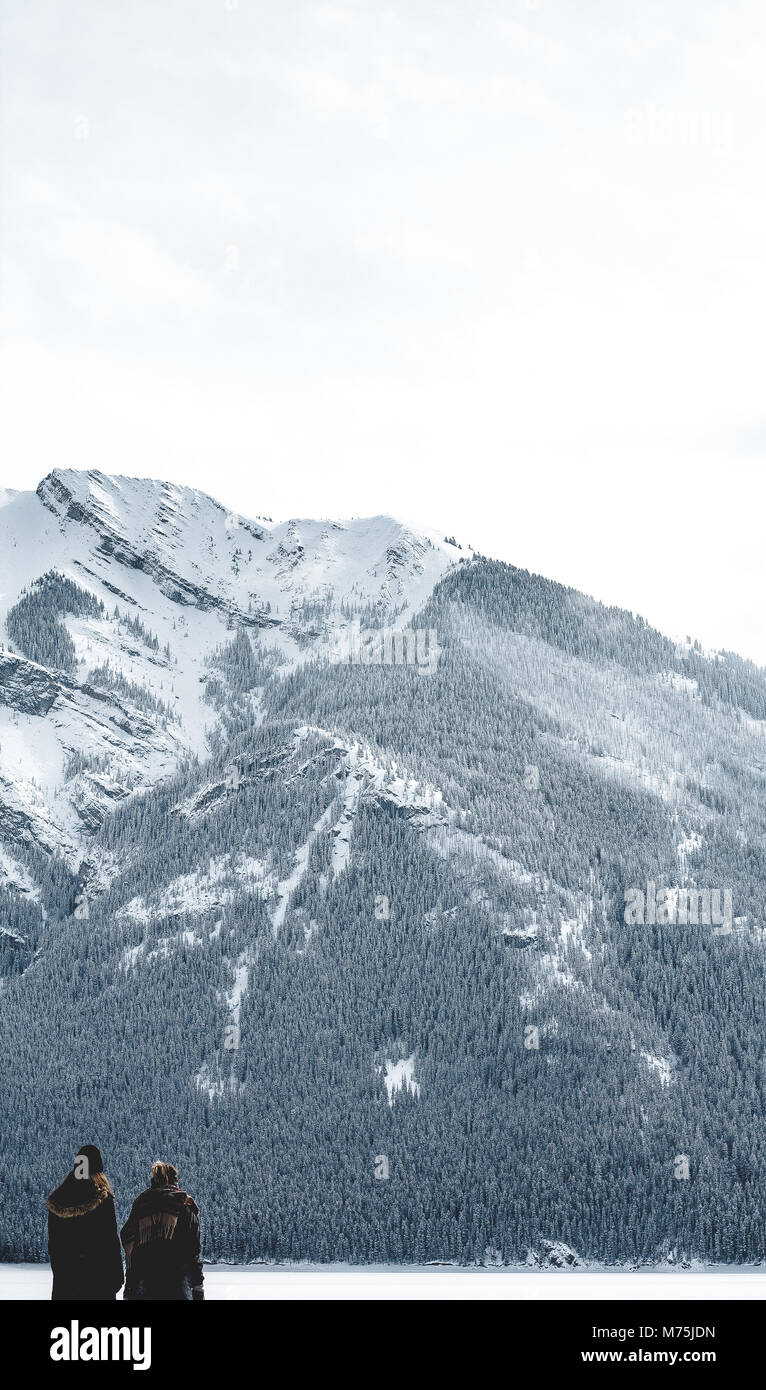 Incredibile vista delle montagne rocciose Foto Stock