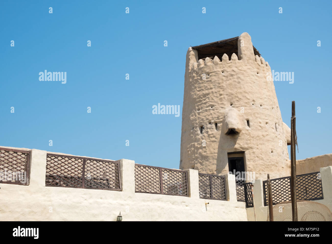 Umm Al Quwain Museo Nazionale e Fort , Emirati Arabi Uniti Foto Stock