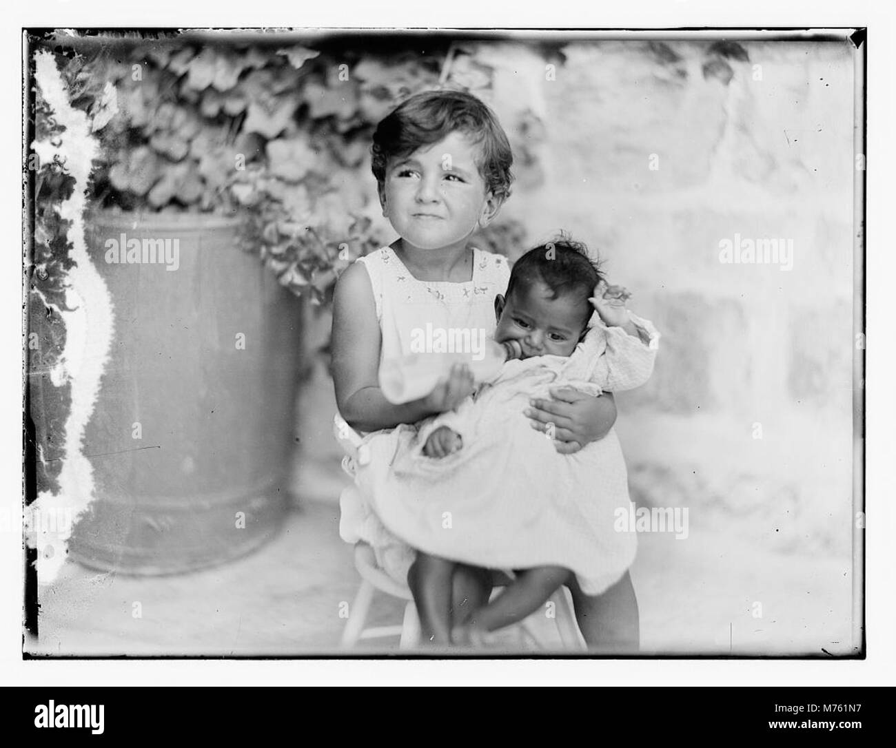 Fotografia della Casa Anna Spafford a Gerusalemme, un'istituzione dedicata alla cura e al benessere dei bambini durante il suo periodo di operatività. Foto Stock