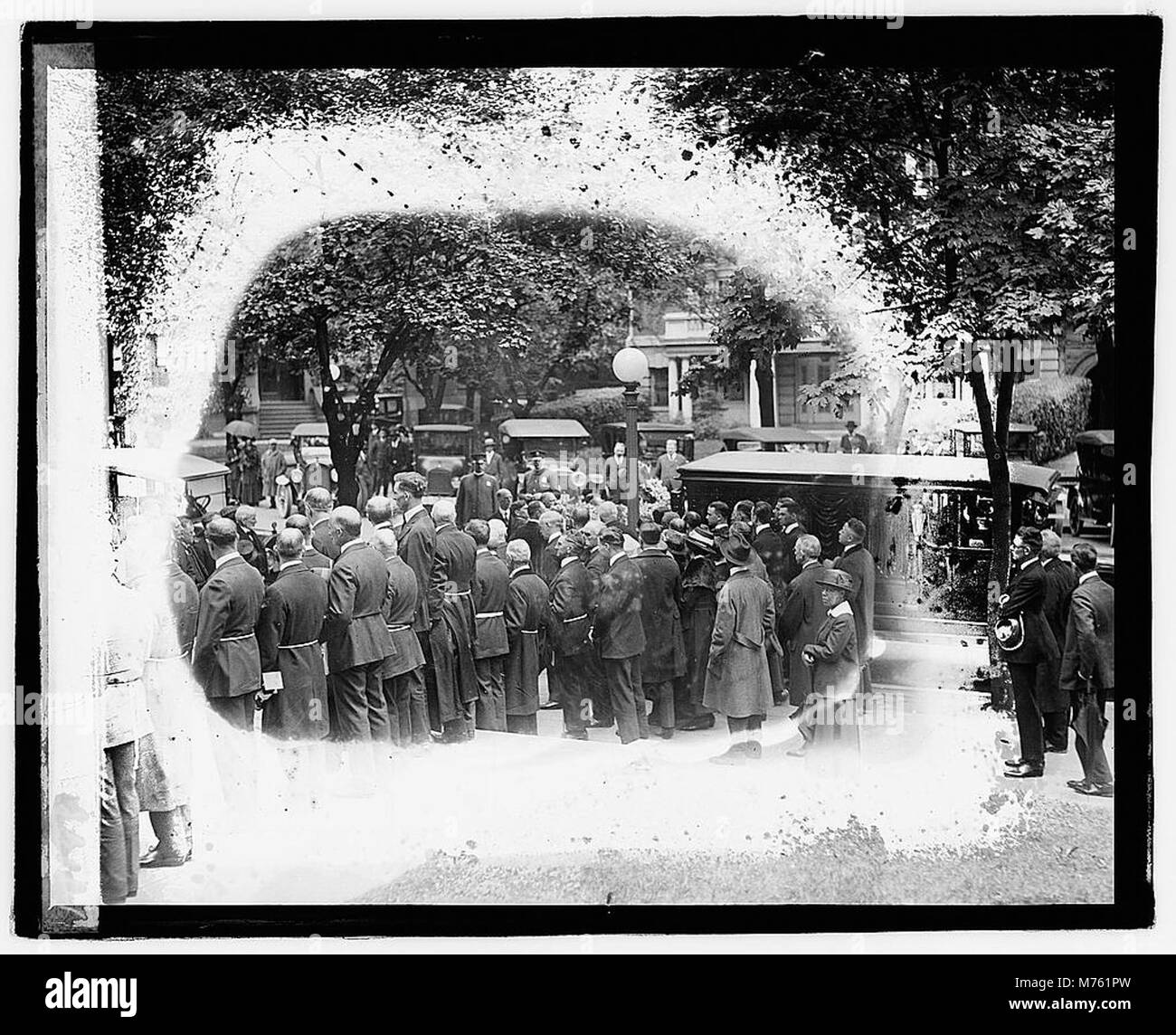 Funerale della giustizia Gould, documentato dalla Biblioteca del Congresso. L'evento riflette un significativo momento storico nella comunità giudiziaria. Foto Stock