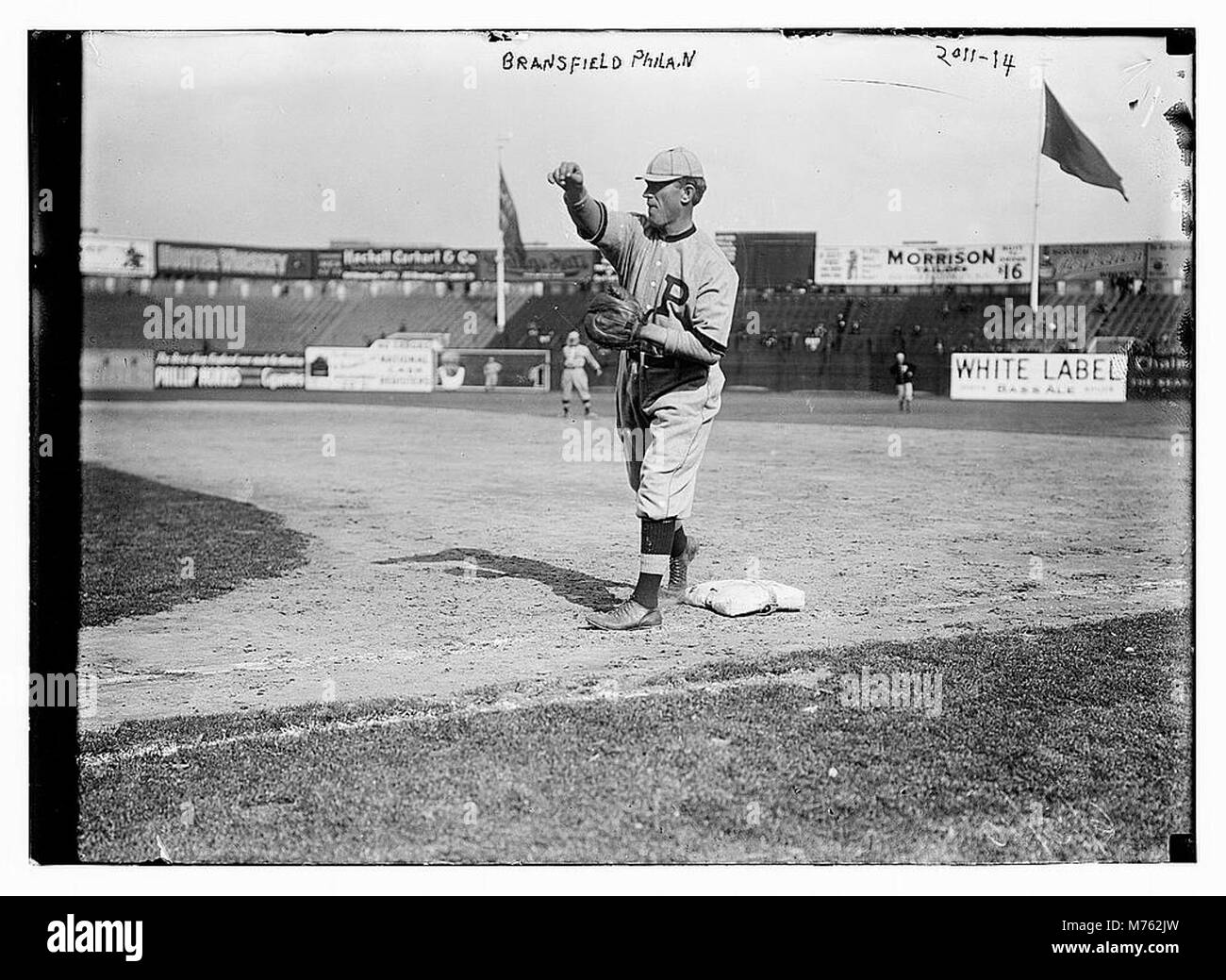 Kitty Bransfield è stato un giocatore di baseball professionista della National League, conosciuto per il suo tempo con la squadra di Philadelphia all'inizio del XX secolo. Foto Stock
