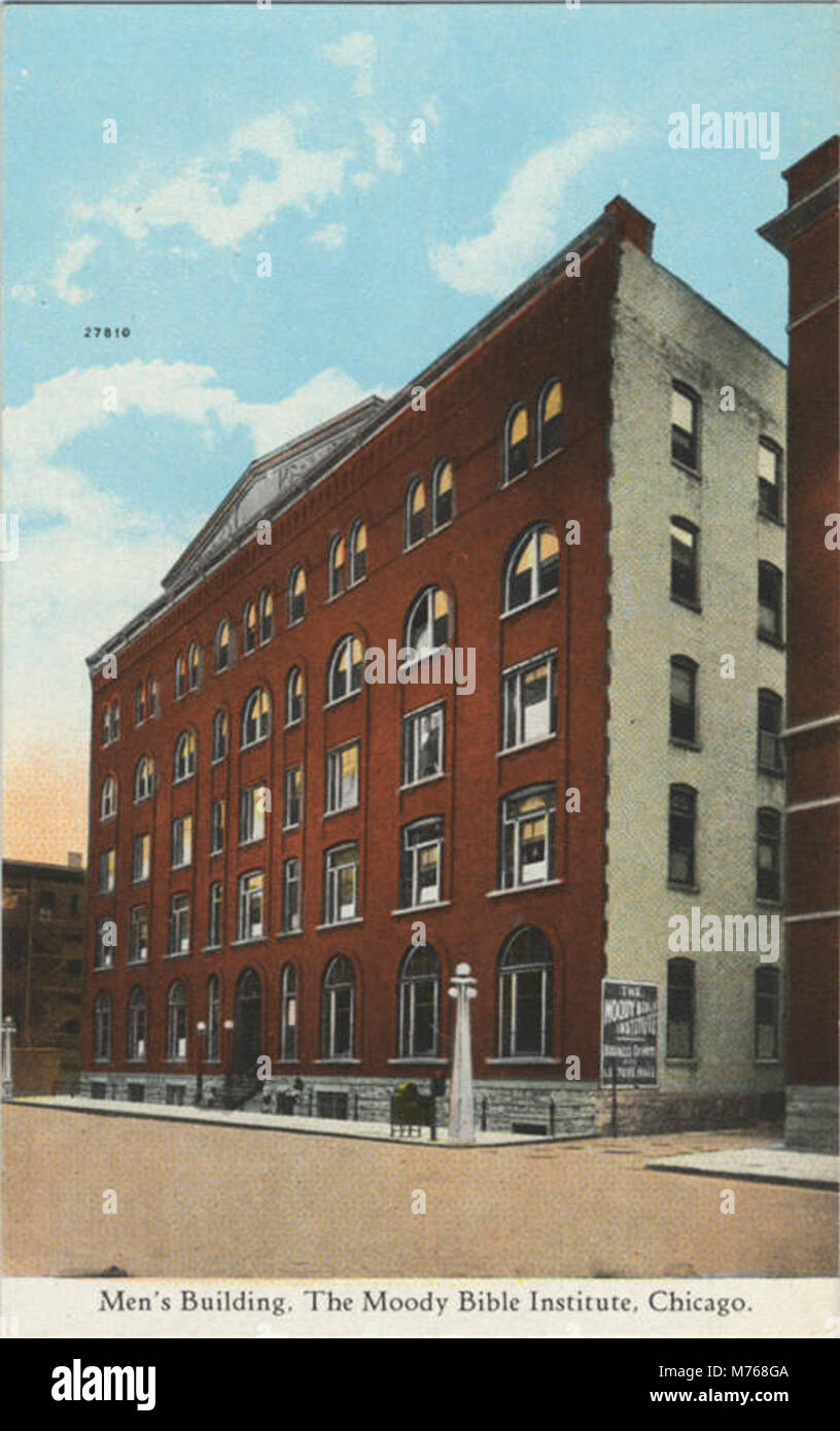 Mens edificio, il Moody Bible Institute di Chicago (BNI 417053) Foto Stock