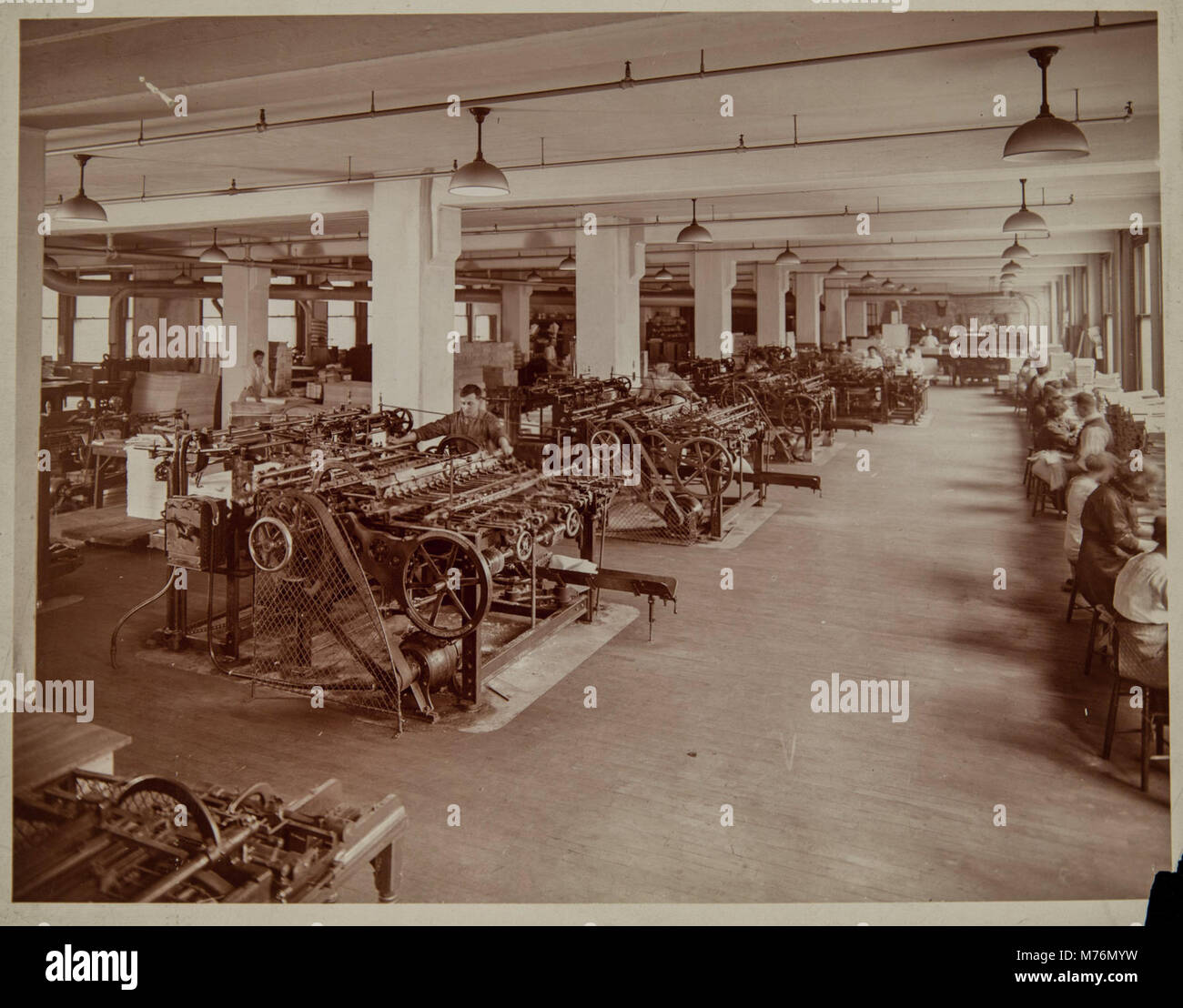 Una fotografia raffigurante le strutture Rand McNally in South Clark Street, che mostra l'influenza della società sulla creazione e pubblicazione di mappe americane all'inizio del XX secolo. Foto Stock