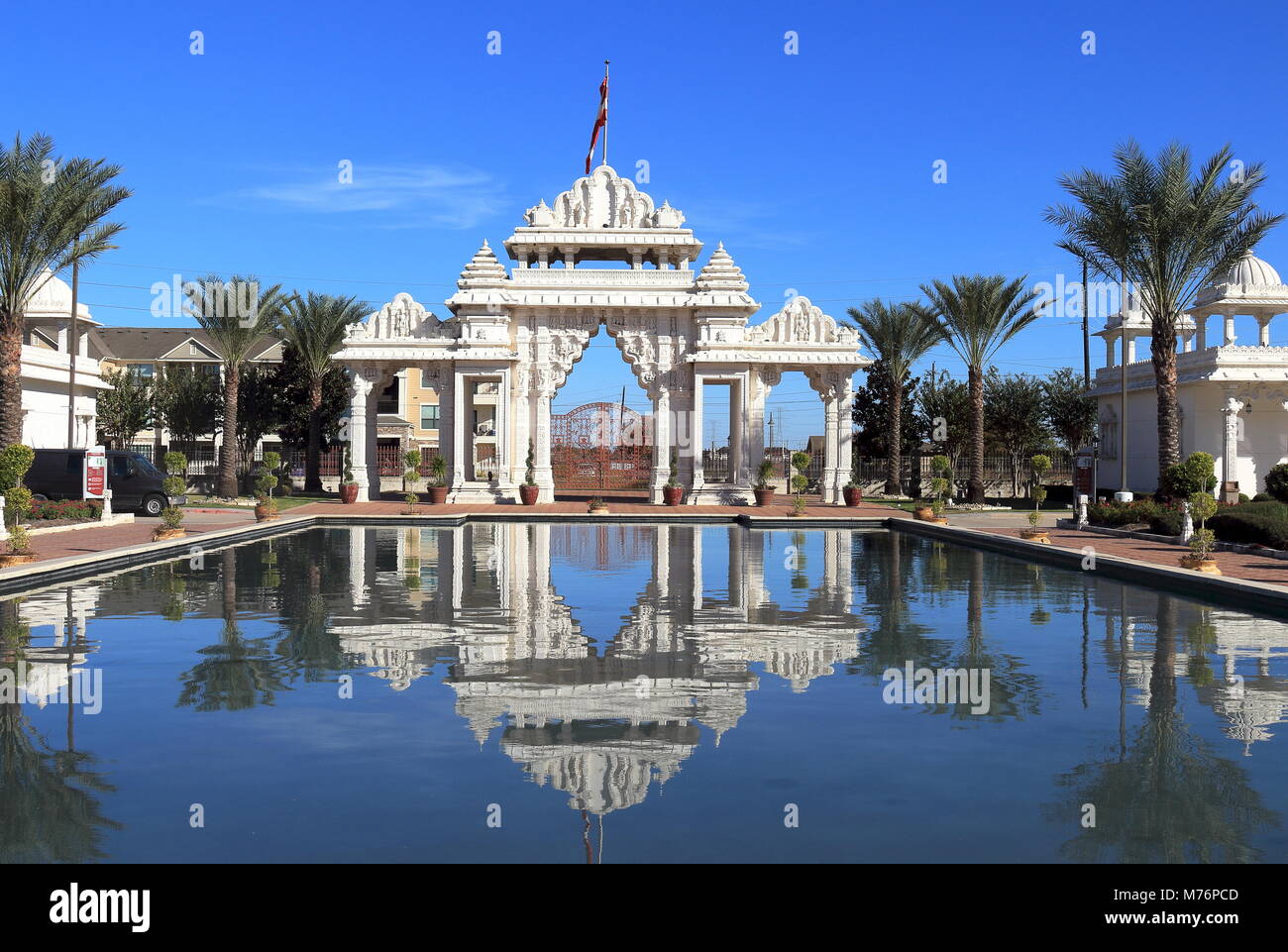 HOUSTON, TEXAS - 25 novembre 2017: tempio indù, Swaminarayan BAPS Shri Swaminarayan Mandir in Houston, Texas Foto Stock