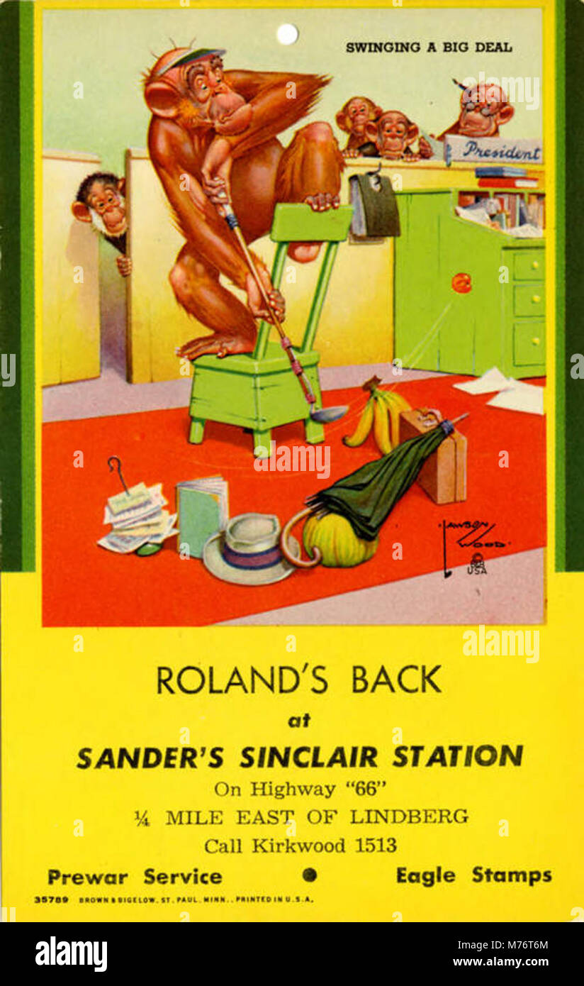 Sinclair Station di Sander, una stazione di servizio dell'inizio del XX secolo, presenta le prime infrastrutture di rifornimento automobilistiche e il design della stazione. Foto Stock