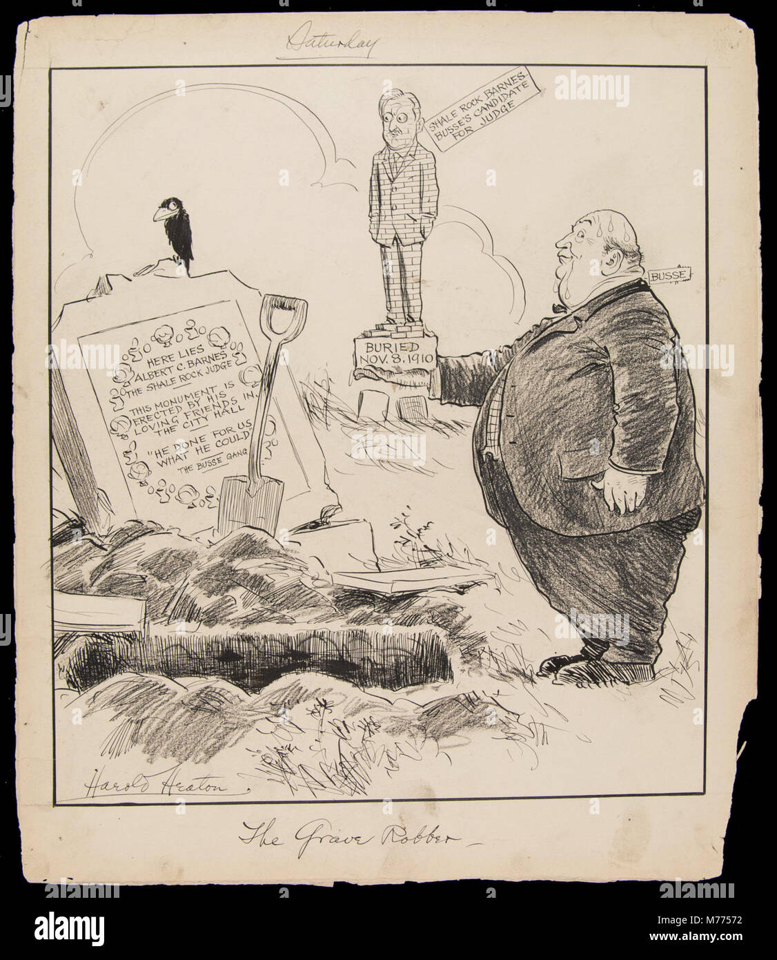 Questa opera raffigura la resurrezione del giudice Barnes di Shale Rock, illustrando una scena drammatica che coinvolge il furto di tombe, la risurrezione e una narrazione mitica. Foto Stock