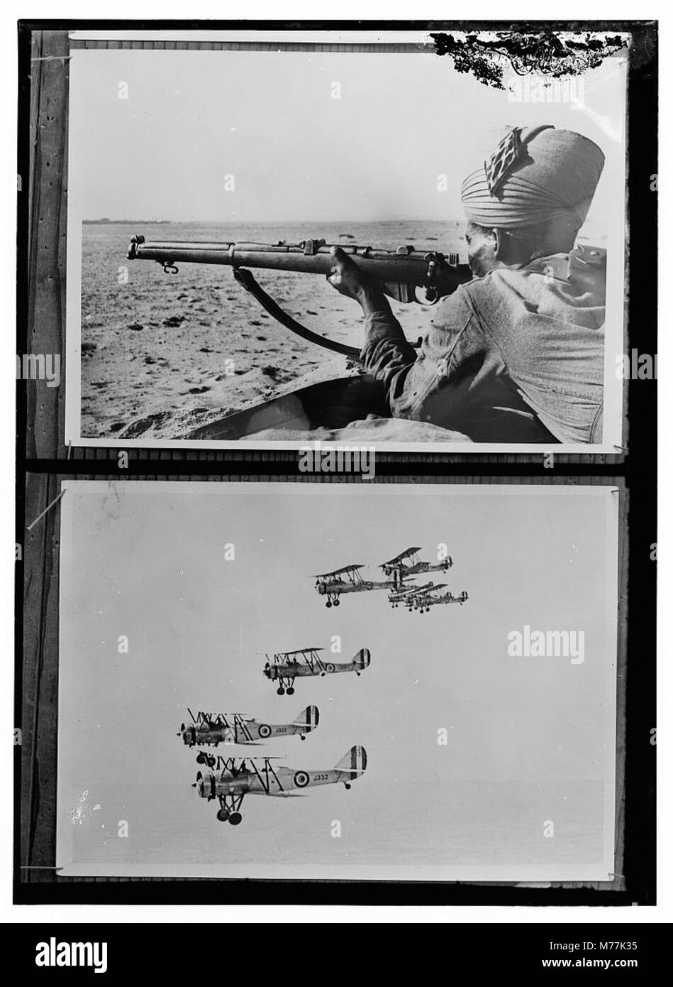 Una riproduzione fotografica di documenti militari britannici, che fornisce informazioni sulle operazioni e la storia dell'esercito britannico. Foto Stock