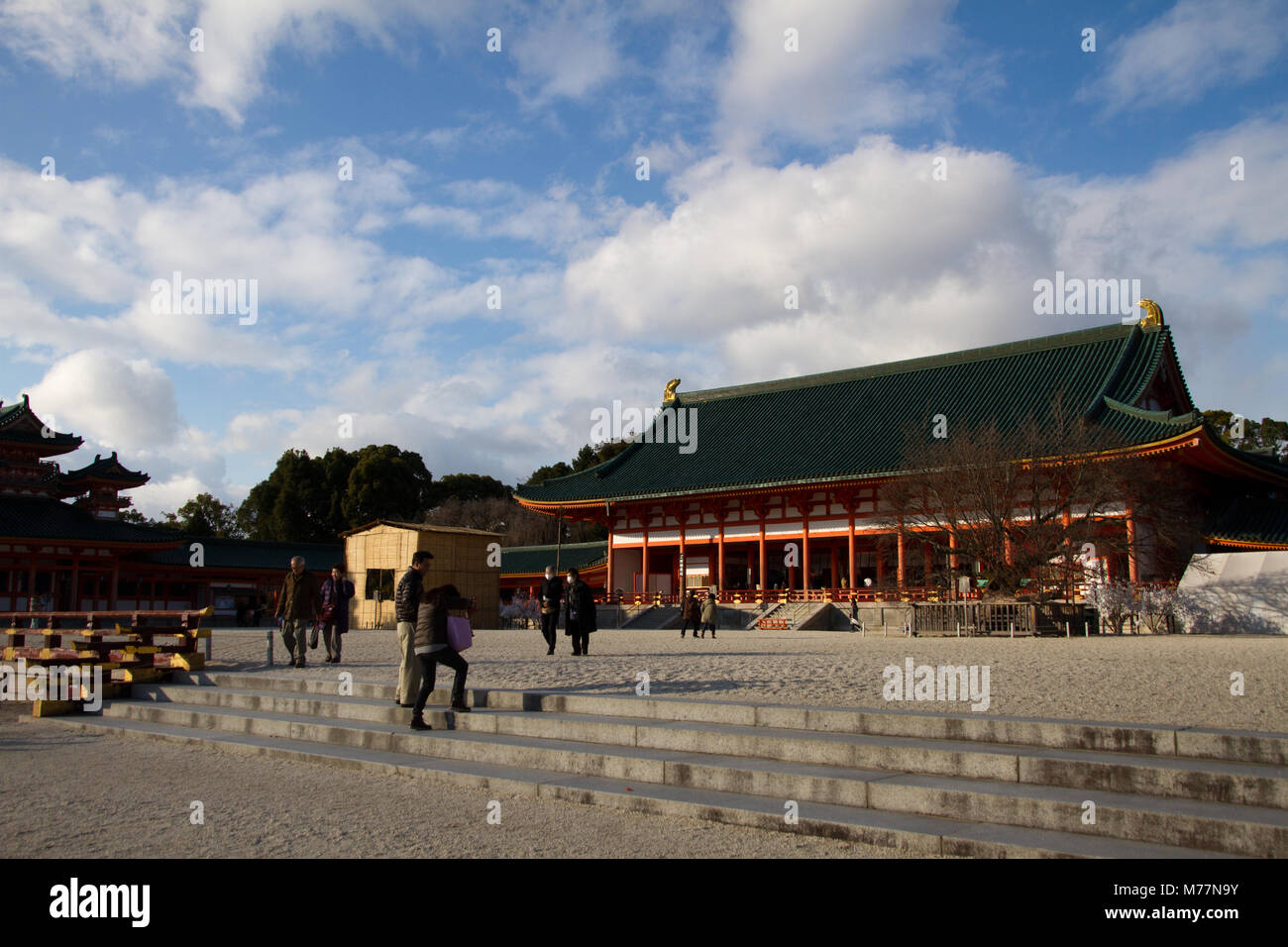 Gli Heian Jingu di Sakyo-ku, Kyoto, Giappone, Asia Foto Stock
