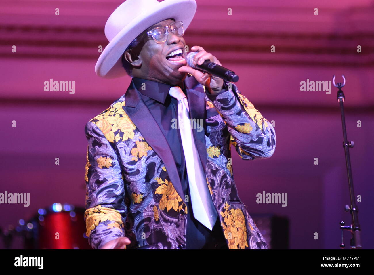 New York, New York, Stati Uniti d'America. 6 Mar, 2018. LIVING COLOUR effettuando al Led Zeppelin tributo presso la Carnegie Hall di New York . Credito: Jeffrey Geller/ZUMA filo/ZUMAPRESS.com/Alamy Live News Foto Stock