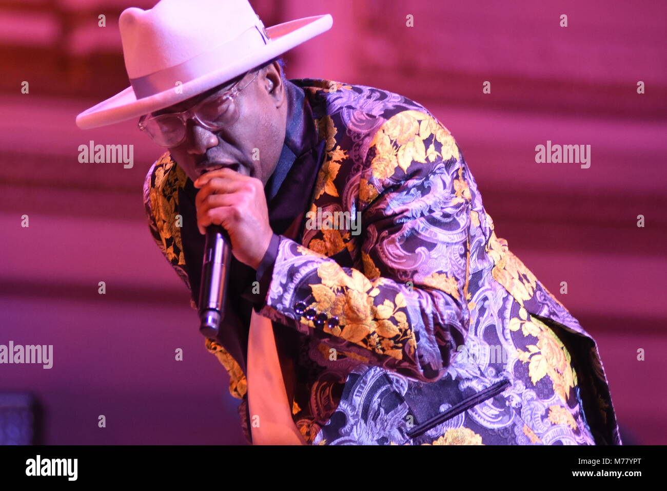 New York, New York, Stati Uniti d'America. 6 Mar, 2018. LIVING COLOUR effettuando al Led Zeppelin tributo presso la Carnegie Hall di New York . Credito: Jeffrey Geller/ZUMA filo/ZUMAPRESS.com/Alamy Live News Foto Stock