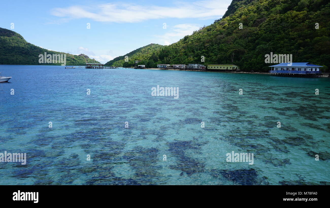 Bohey Dulang Tun Sakaran marine park Foto Stock