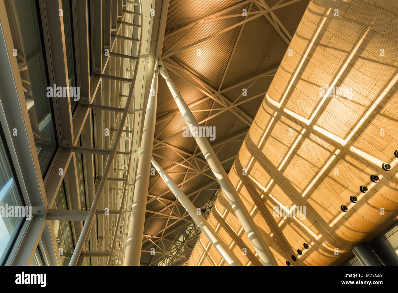 Aeroporto di Zurigo la struttura del soffitto Foto Stock