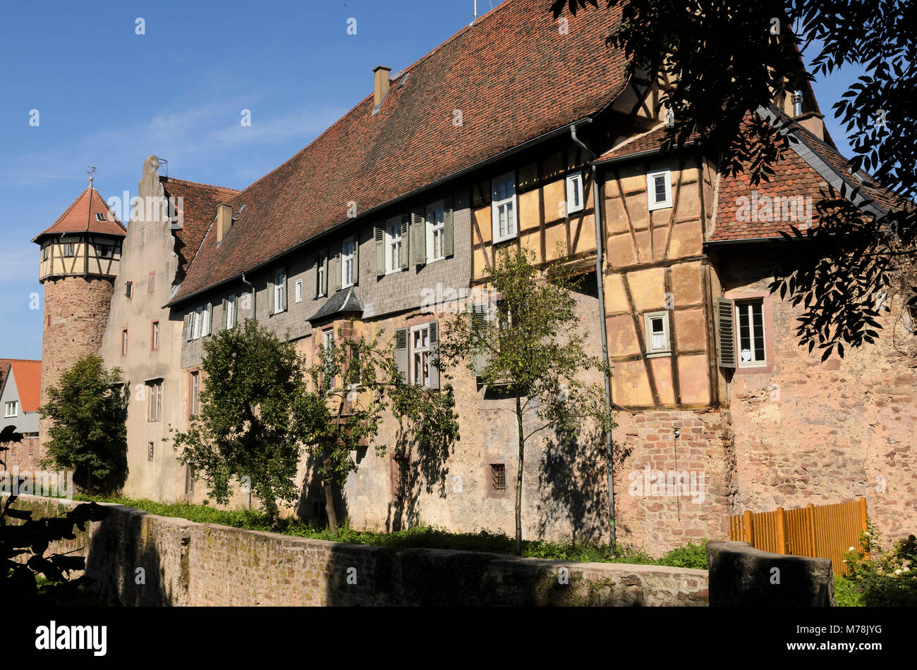 Michelstadt, Kellerei mit dem Diebsturm, Odenwald, Assia, Deutschland, Europa Foto Stock